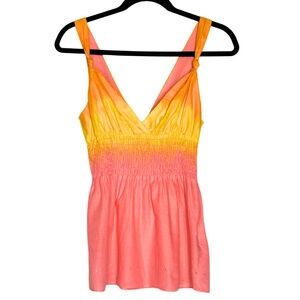 Laundry by Shelli Segal Peplum Ombré Embellished Top - Size M